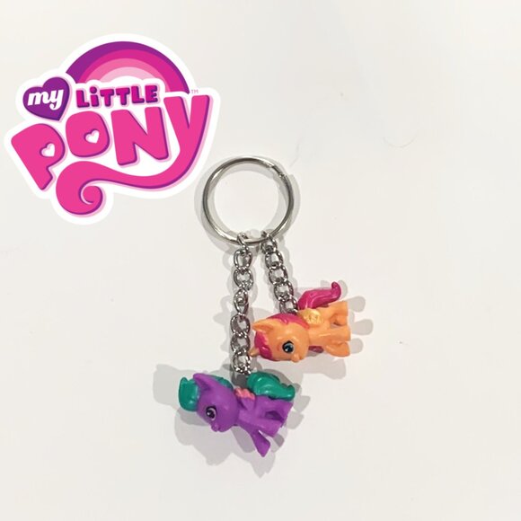Hasbro Accessories - My Little Pony Keychain – Purple Pegasus & Sunny Starcoat Duo | 3inch